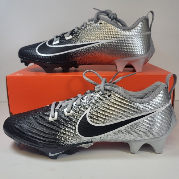 MENS SIZE 10.5 NIKE VAPOR EDGE SPEED 360 2 FOOTBALL CLEATS BLACK SILVER RAIDERS